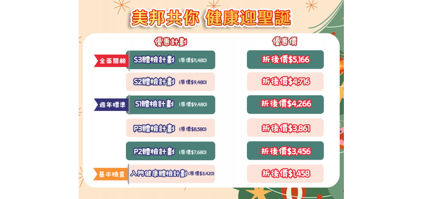 美邦共你健康迎聖誕